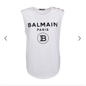 Balmain 3- button vintage logo tank